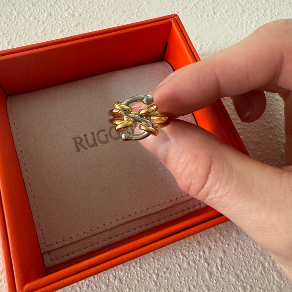 Two tone ring - size 6 - Picture 3 of 4